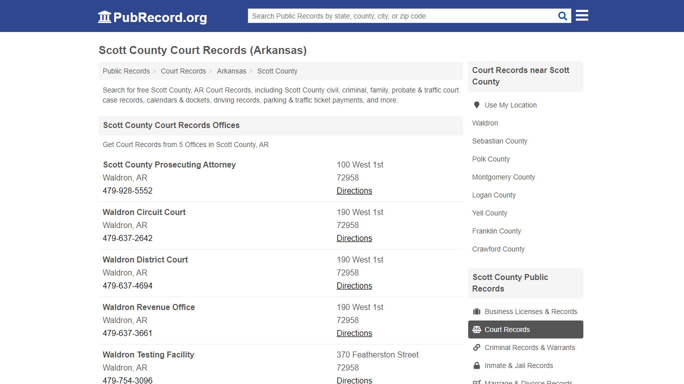 Free Scott County Court Records (Arkansas Court Records)