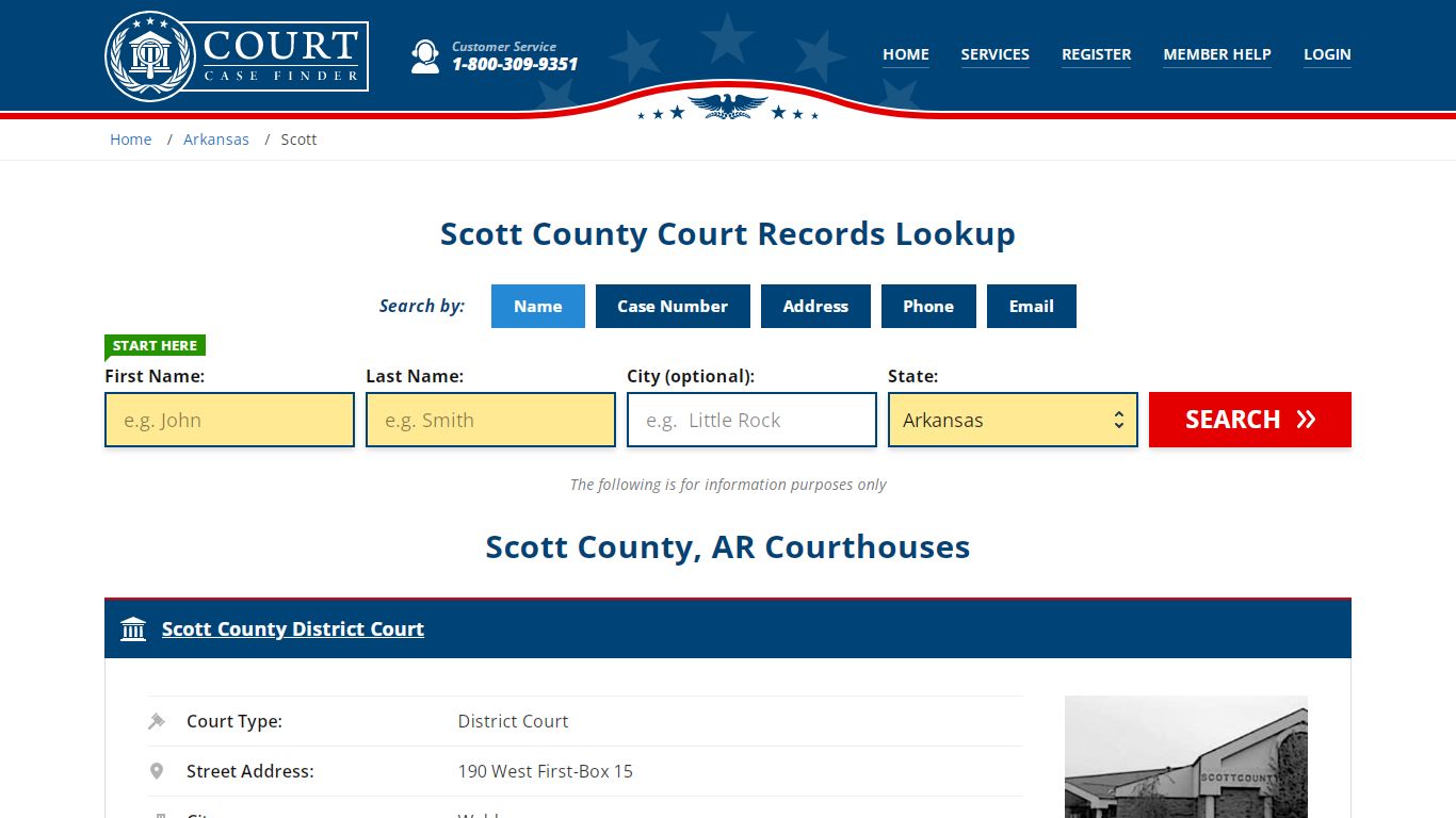 Scott County Court Records | AR Case Lookup